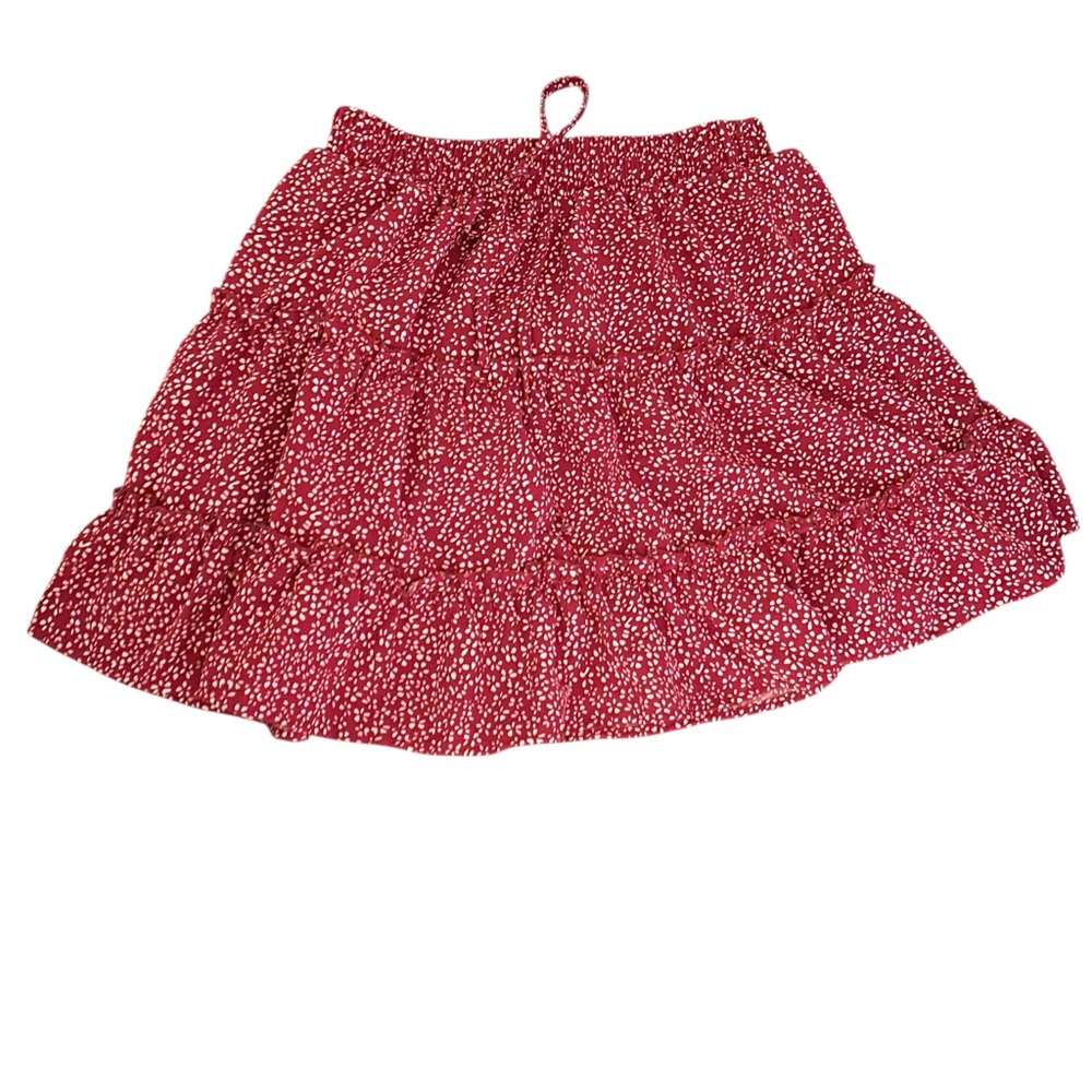 Chic Red Polka Dot Mini Skirt